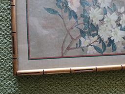 Decorative Wall Art in Bamboo Frame