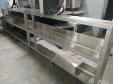 12' Stainless Steel Plate Rack / Restaurant Shelving Unit