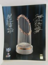 Luis Sojo Luis Polonia Mike Stanton +11 of the 2000 NY Yankees signed autographed 16x20 SIG LOA