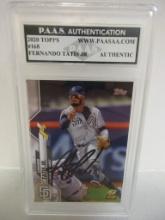 Fernando Tatis Jr of the San Diego Padres signed autographed slabbed sportscard PAAS COA 165