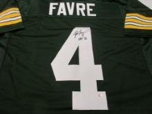 Brett Favre of the Green Bay Packers signed autographed football jersey PAAS COA 013