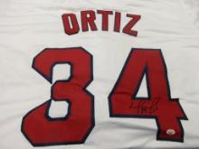 David Ortiz of the Boston Red Sox signed autographed soccer jersey PAAS COA 470