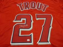 Mike Trout of the LA Angels signed autographed baseball jersey PAAS COA 305
