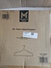 Members Mark 50 Pack Velvet Hangers