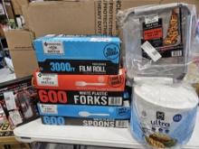 Paper Lot - Forks, Spoons, Paper Plates & More