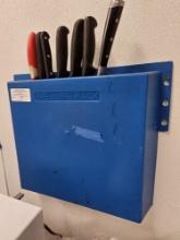 Knife Rack with Contents