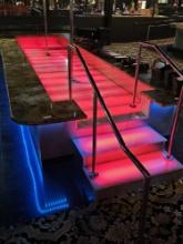 24' Color Alternating Illuminated Runway with Side Top Marble (poles not included)