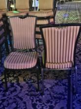 Heavy Duty Upholstered Metal Stackable Chairs