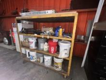 Large Rolling Rack, 72" X 48" with Paints, Primers and More