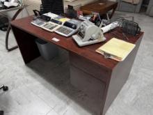 Wooden Executive Desk, 30" X 60" with 2 Drawers