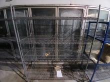 METAL 4 Shelf Rack / Commercial Rack W/ Metal Frame - Please see pics for additional specs.