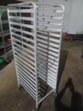 Alluminum Rolling Sheet Pan Rack / Meat Rack - Please see pics for additional specs.