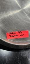 Tray-Stainless Steel Round 14 inch