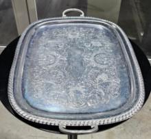 Tray-Stainless Steel Rect.W/Hand 18x24