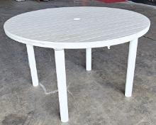 WhiteÂ Plastic Table 48 inch Rubbermaid