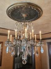 (10) Candle Crystal Chandelier