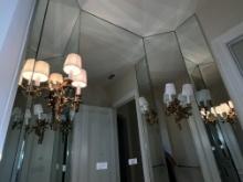 Illuminated Sconces in Guest Bathroom