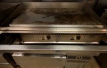 48" Gas Griddle with S/S Attached Condiment Rail - See photos for additional details and specs.