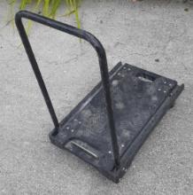 Plastic cart with handle