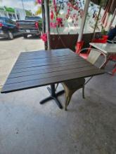 32" x 32" Dining Tables with Metal Legs
