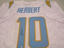 Justin Herbert of the LA Chargers signed autographed football jersey PAAS COA 173