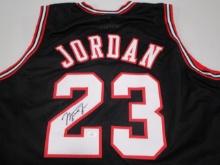 Michael Jordan of the Chicago Bulls signed autographed basketball jersey UAA COA 535