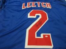 Brian Leetch of the NY Rangers signed autographed hockey jersey PAAS COA 933