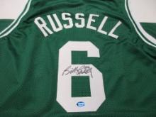 Bill Russell of the Boston Celtics signed autographed basketball jersey TAA COA 676