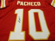 Isiah Pacheco of the Kansas City Chiefs signed autographed football jersey PAAS COA 833