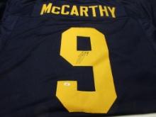 JJ McCarthy of the Michigan Wolverines signed autographed football jersey PAAS COA 893
