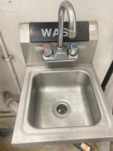 Wall mount hand wash sink