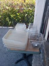 Plastic inserts, and measuring bowl