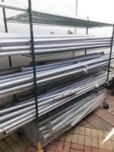 Metal/Aluminum tent poles - various sizes - 100+ - lot