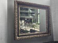 84" x 65" Framed Beveled Mirror