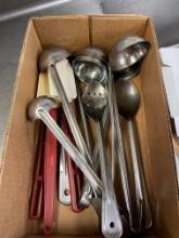 Serving spoons- Slotted spoons - Perforated spoons and various size ladle's