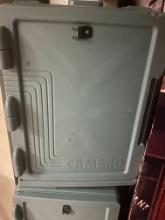 Cambro  Hot food transfer box - 12 half pan slots per box on casters