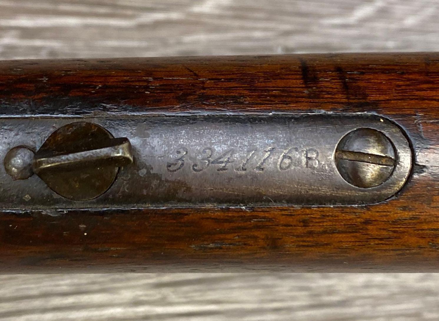 WINCHESTER MODEL 1873 .44 WCF CAL. LEVER-ACTION RIFLE SHORTENED TO 23" (CIRCA 1890).