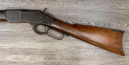 WINCHESTER MODEL 1873 .44 WCF CAL. LEVER-ACTION RIFLE SHORTENED TO 23" (CIRCA 1890).