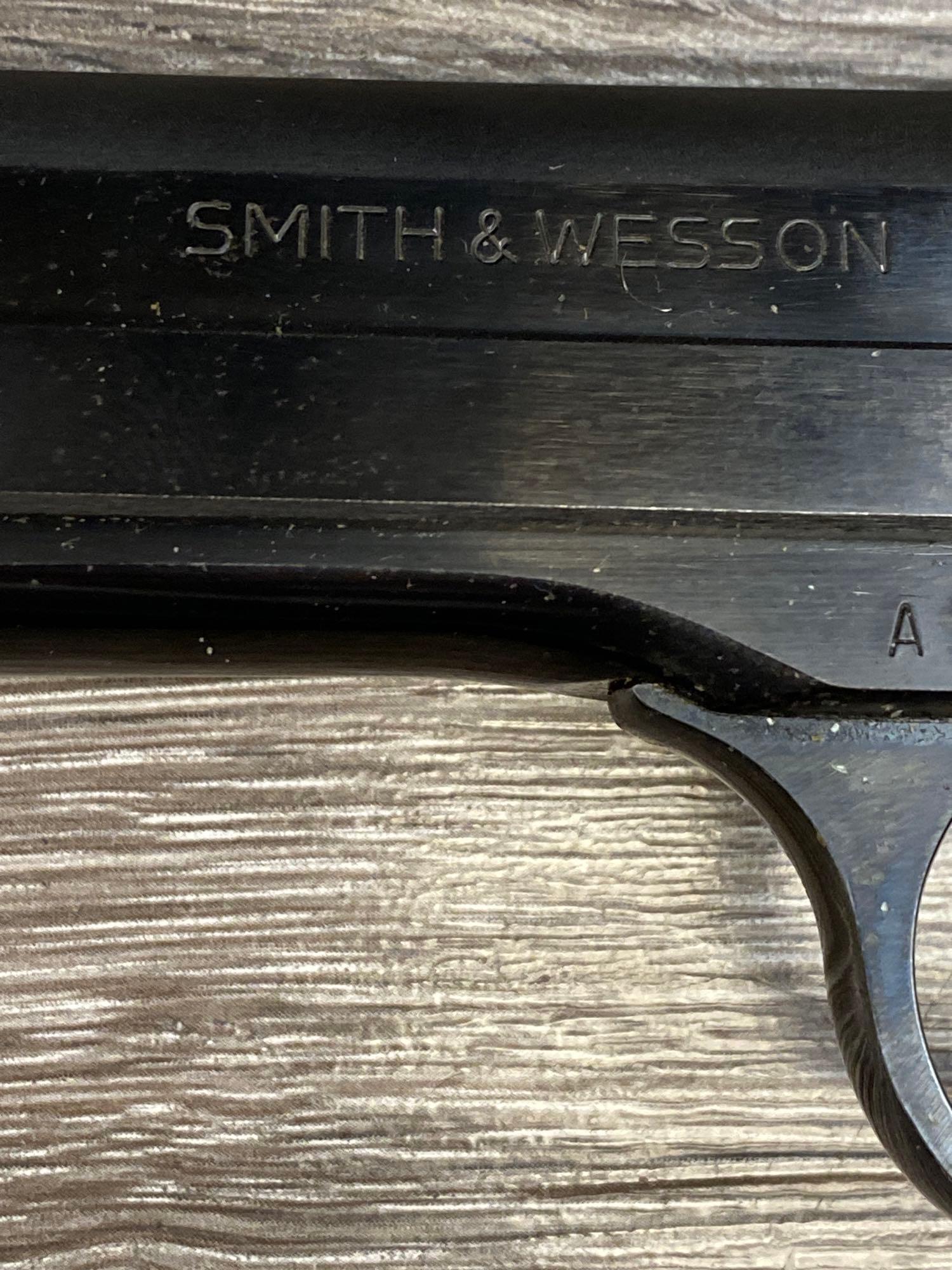 SMITH & WESSON MODEL 41 .22 LR CAL. SEMI-AUTO W/BLUE BOX/CORRECT END LABEL & EXTRA MAG