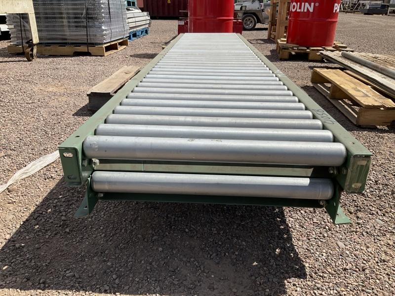 (2) SECTIONS OF 2FT X 10FT ROLLER CONVEYOR