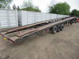 1998 FABRIQUE PAR 53' TRI AXLE GOOSENECK CAR TRAILER