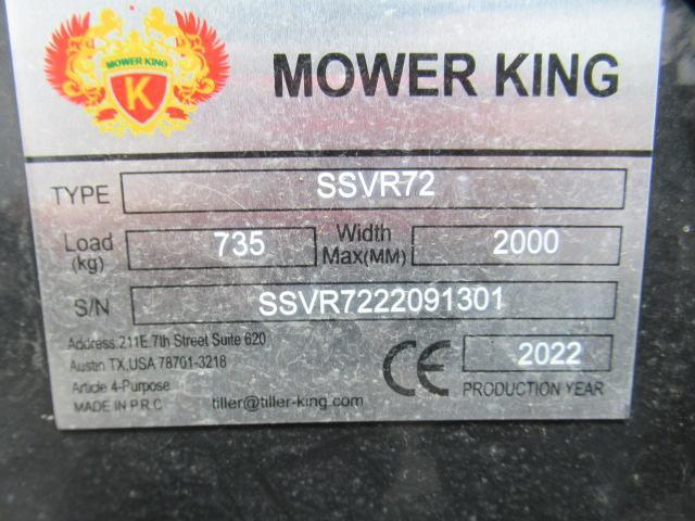 2022 MOWER KING SSV72 72'' SKID STEER ROLLER ATTACHMENT