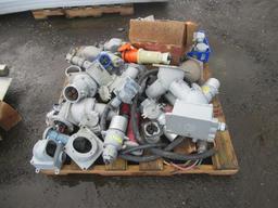 ASSORTED ELECTRICAL INDUSTRIAL RECEPTACLES