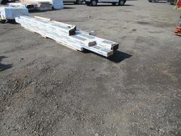 APPROX (9) PIECES OF ASSORTED GLULAM WOOD BEAMS