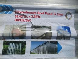 (30) 2024 SIMPLE SPACE 47.5'' X 36'' POLYCARBONATE CLEAR ROOF PANELS (UNUSED)
