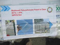 (30) 2024 SIMPLE SPACE 35.5'' X 95.5'' CLEAR MULTIWALL POLYCARBONATE PANELS (UNUSED)