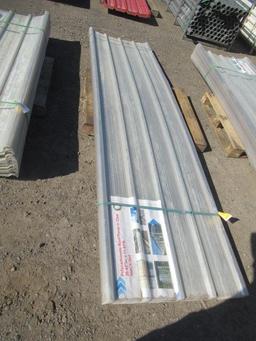(30) 2024 SIMPLE SPACE 35 3/4'' X 142 1/4'' CLEAR POLYCARBONATE ROOF PANELS (UNUSED)