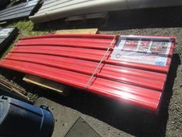 (30) 2024 SIMPLE SPACE 35 3/4'' X 142 1/4'' RED POLYCARBONATE ROOF PANELS (UNUSED)