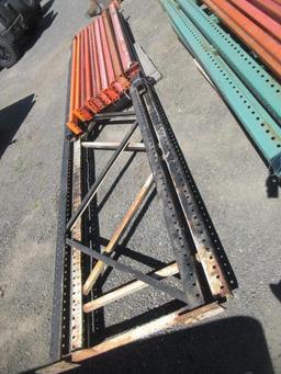 PALLET RACKING - 17' 4'', 16', 10' UPRIGHTS & (10) 8' CROSS ARMS