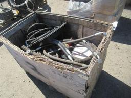 ASSORTED HYDRAULIC CYLINDERS, VALVES, & HOSES